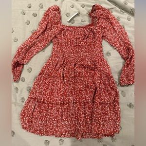 Francescas burnt orange/red floral dress